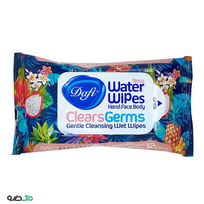 دستمال مرطوب پاک کننده دست و صورت دافی